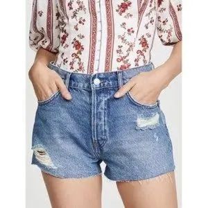 Reformation Shorts Reformation Dixie High Rise Jean Shorts Size 25